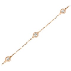 Tiffany & Co. Bracciale con diamanti in oro rosa Elsa Peretti 60140745
