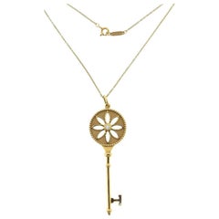 Tiffany & Co. Rose Gold Extra Long Daisy Key Necklace