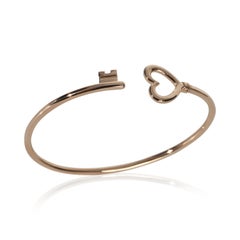 Tiffany & Co. Rose Gold  Heart Key Wire Bracelet