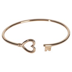 Tiffany & Co. Rose Gold  Heart Key Wire Bracelet