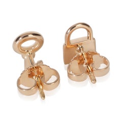 Tiffany & Co. Rose Gold  Mini Lock & Key Stud Earrings