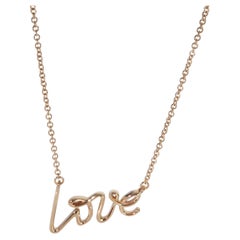 Tiffany & Co. Rose Gold  Paloma Picasso Graffiti Love Pendant
