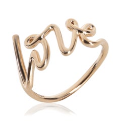 Tiffany & Co. Rose Gold  Small Model Paloma Picasso Graffiti Love Ring