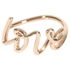 Tiffany & Co. Rose Gold  Small Model Paloma Picasso Graffiti Love Ring
