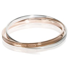 Tiffany & Co. Rose Gold & Sterling Silver 1837 Interlocking Bracelet