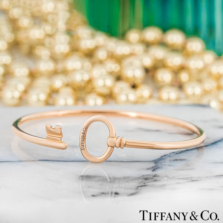 Tiffany and Co. Rose Gold Tiffany Keys Wire Bracelet at 1stDibs