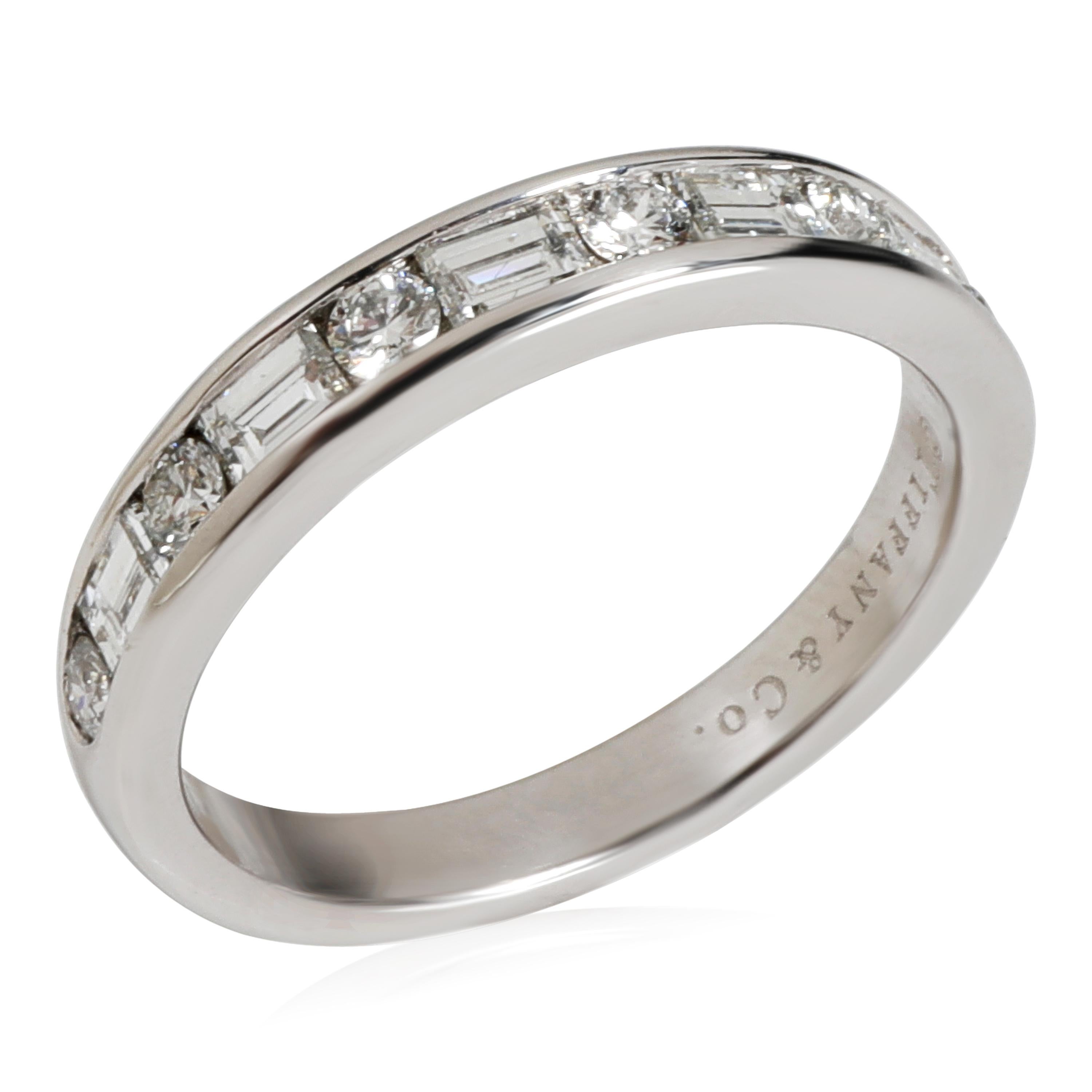 Tiffany & Co. Round & Baguette Diamond Wedding Band in Platinum 0.62 CTW

PRIMARY DETAILS
SKU: 117144
Listing Title: Tiffany & Co. Round & Baguette Diamond Wedding Band in Platinum 0.62 CTW
Condition Description: Retails for 4,100 USD. In excellent
