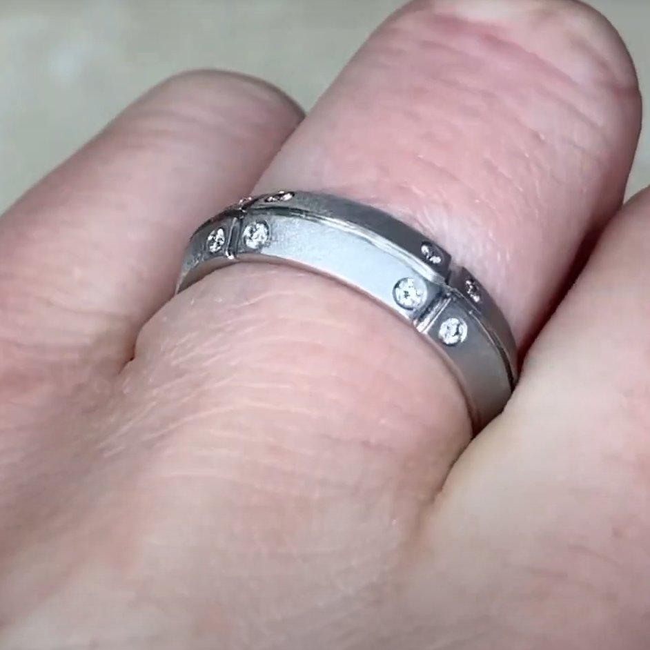 Tiffany & Co. Alliance en diamant à taille ronde et brillante (environ 0,20 carats) en vente 2