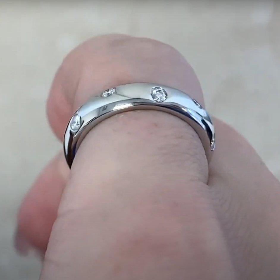 da uomo o donna Tiffany & Co. Fascia di diamanti taglio Brilliante (circa 0,20 carati), platino in vendita