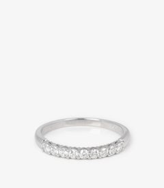 Tiffany & Co. Round Brilliant Cut Diamond Forever Half Eternity Ring