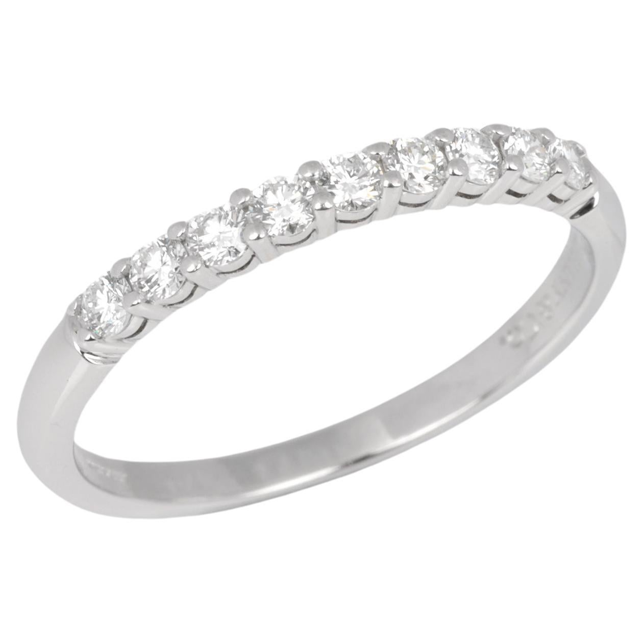 Tiffany & Co. Bague demi-éternité Forever avec diamant à taille ronde et brillante