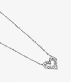 Tiffany & Co. Round Brilliant Cut Diamond Platinum Tiffany Hearts Mini Pendant