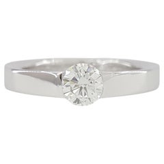 Tiffany & Co. Round Brilliant Cut Diamond Platinum Wedding Ring