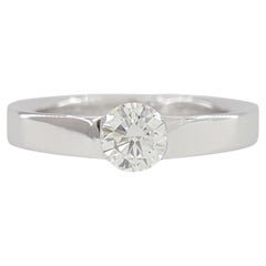 Tiffany & Co. Round Brilliant Cut Diamond Platinum Wedding Ring