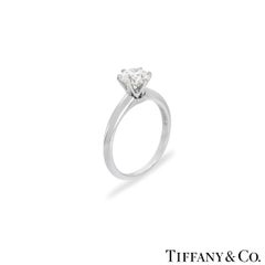 Tiffany & Co. Round Brilliant Cut Diamond Ring 1.14 Carat GIA Certified