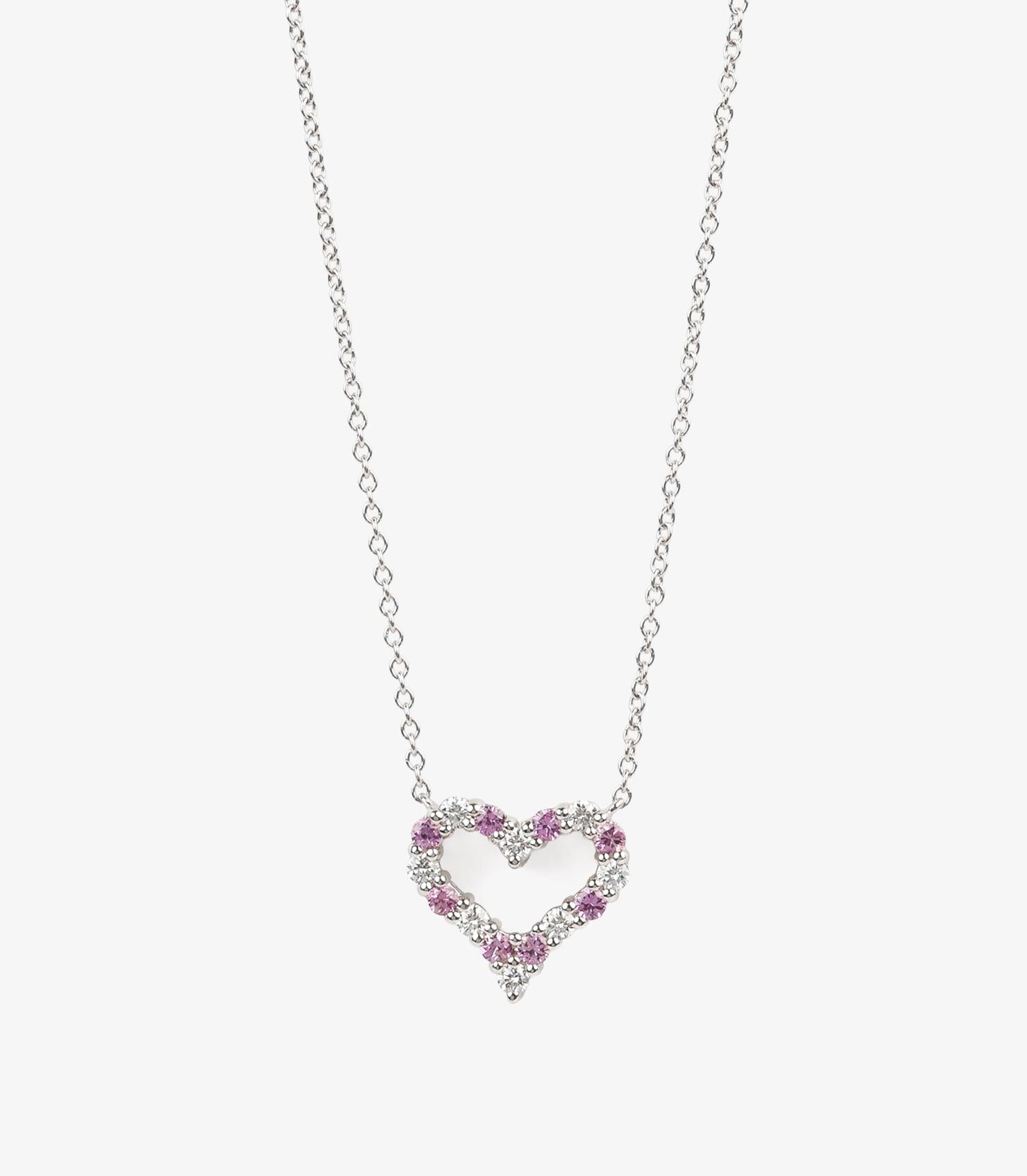 Tiffany & Co. Mini-pendentif Tiffany Hearts en platine avec diamants et saphirs de taille ronde et brillante

Détails du produit
Xupes Ref : J1611
Marque : Tiffany & Co.
Modèle : Mini-pendentif Tiffany Hearts
Type : Collier
Matériau(x) :