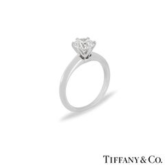 Tiffany & Co. Round Brilliant Cut Diamond Solitaire Engagement Ring 1.05ct H/VS2