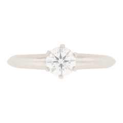 Tiffany & Co. Round Brilliant Cut Diamond Solitaire Engagement Ring