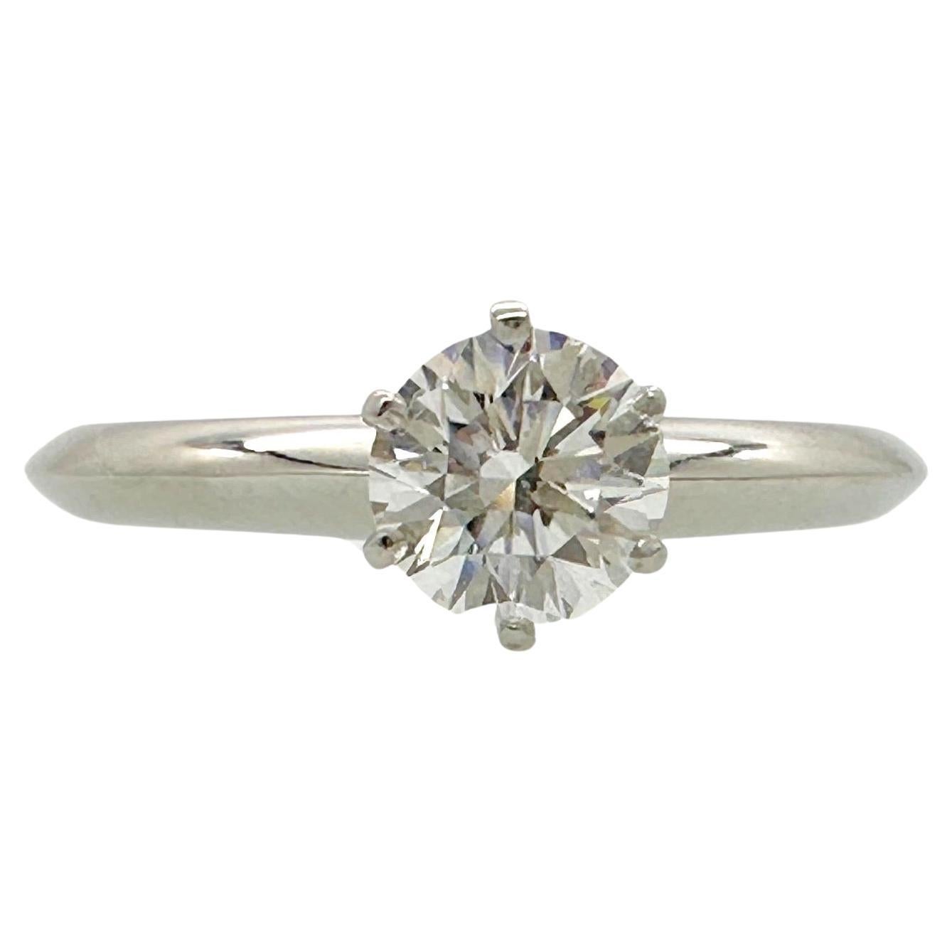 Tiffany & Co. Round Brilliant Diamond 0.57 cts G VVS1 Solitaire Engagement Ring