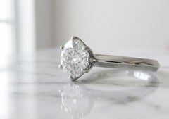 Tiffany & Co. Round Brilliant Diamond Solitaire Platinum Engagement Ring