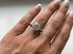 Tiffany & Co. Round Brilliant Diamond Solitaire Platinum Ring