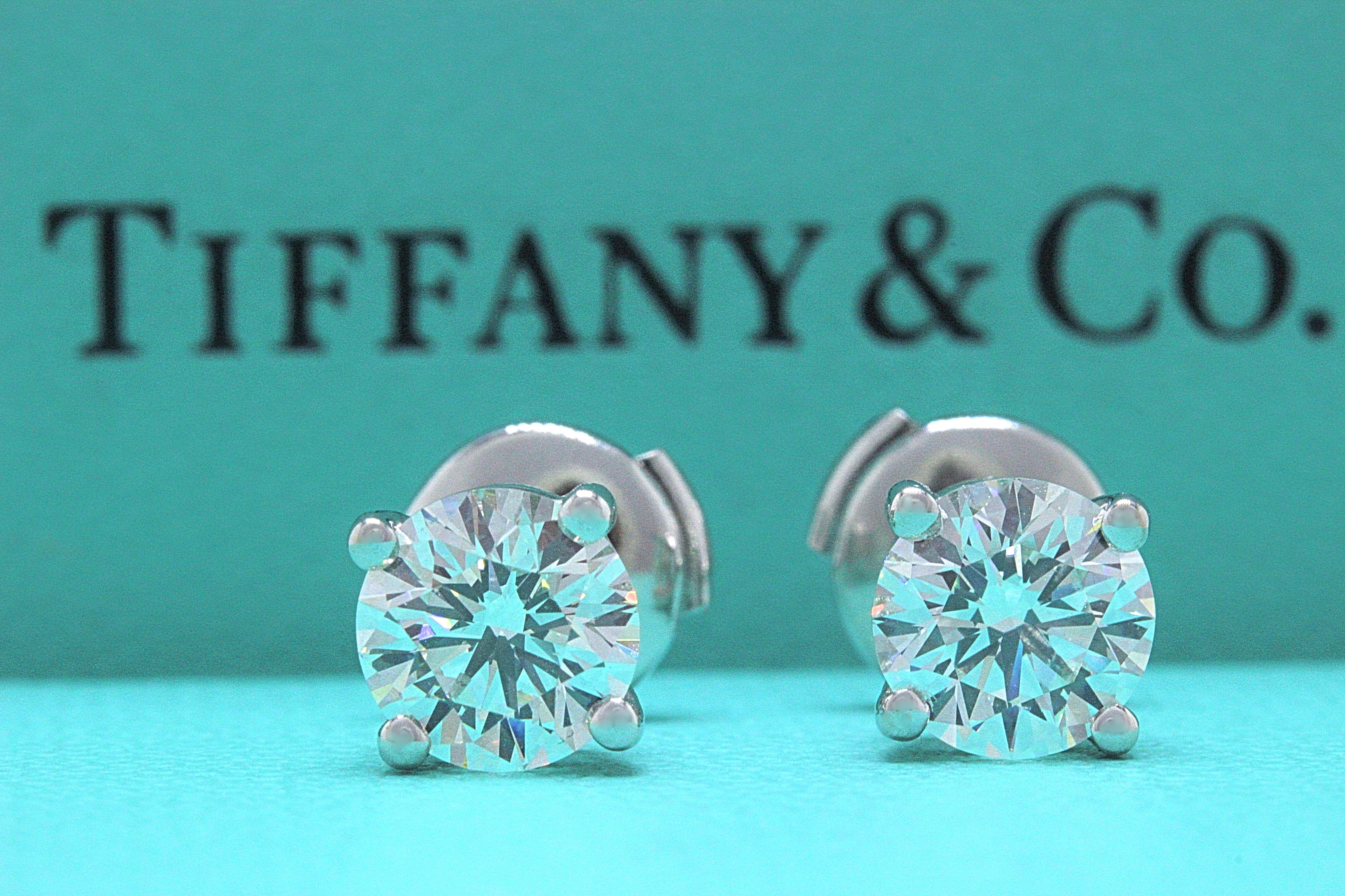 tiffany diamond earrings