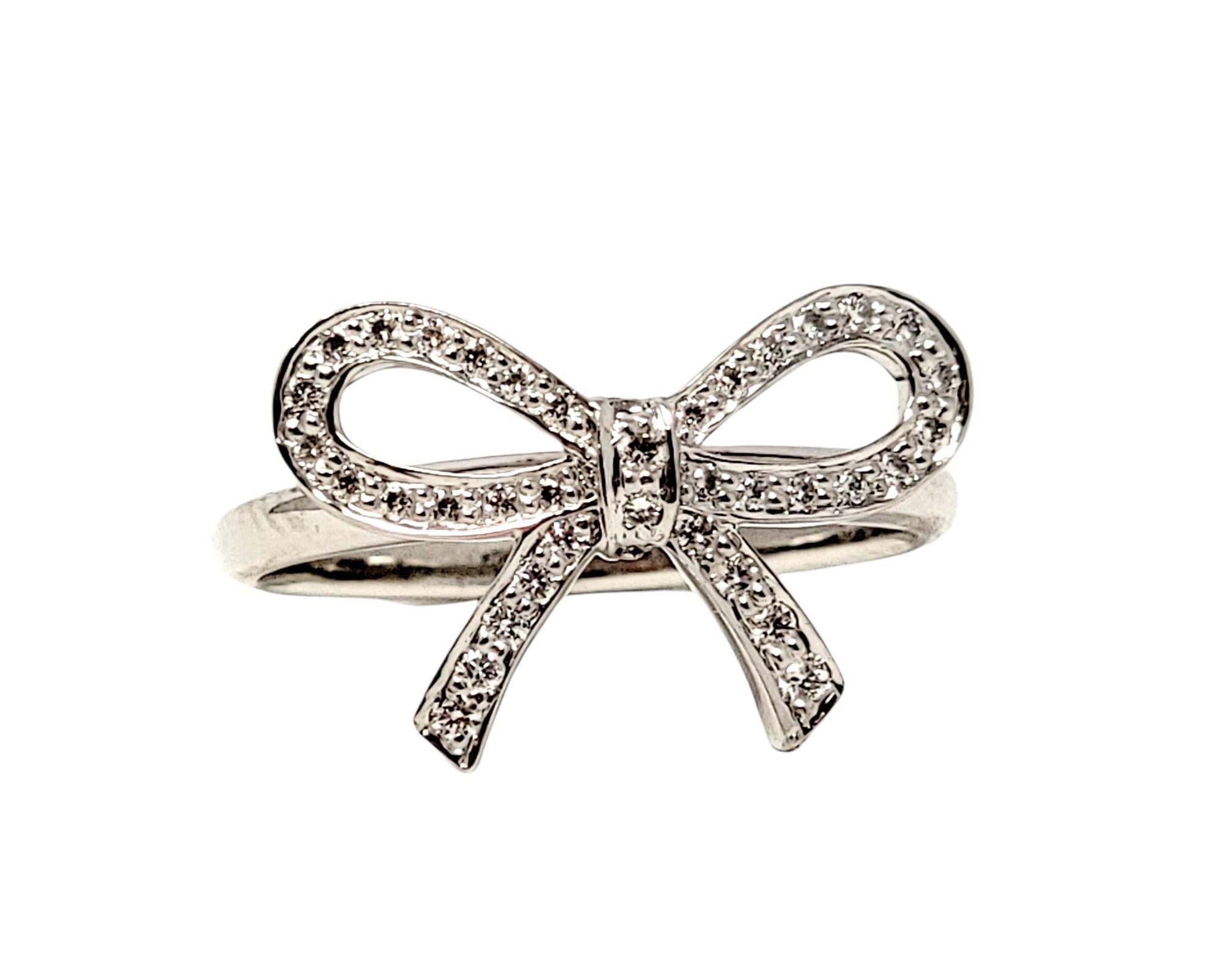 tiffany twisted bow ring - Gem