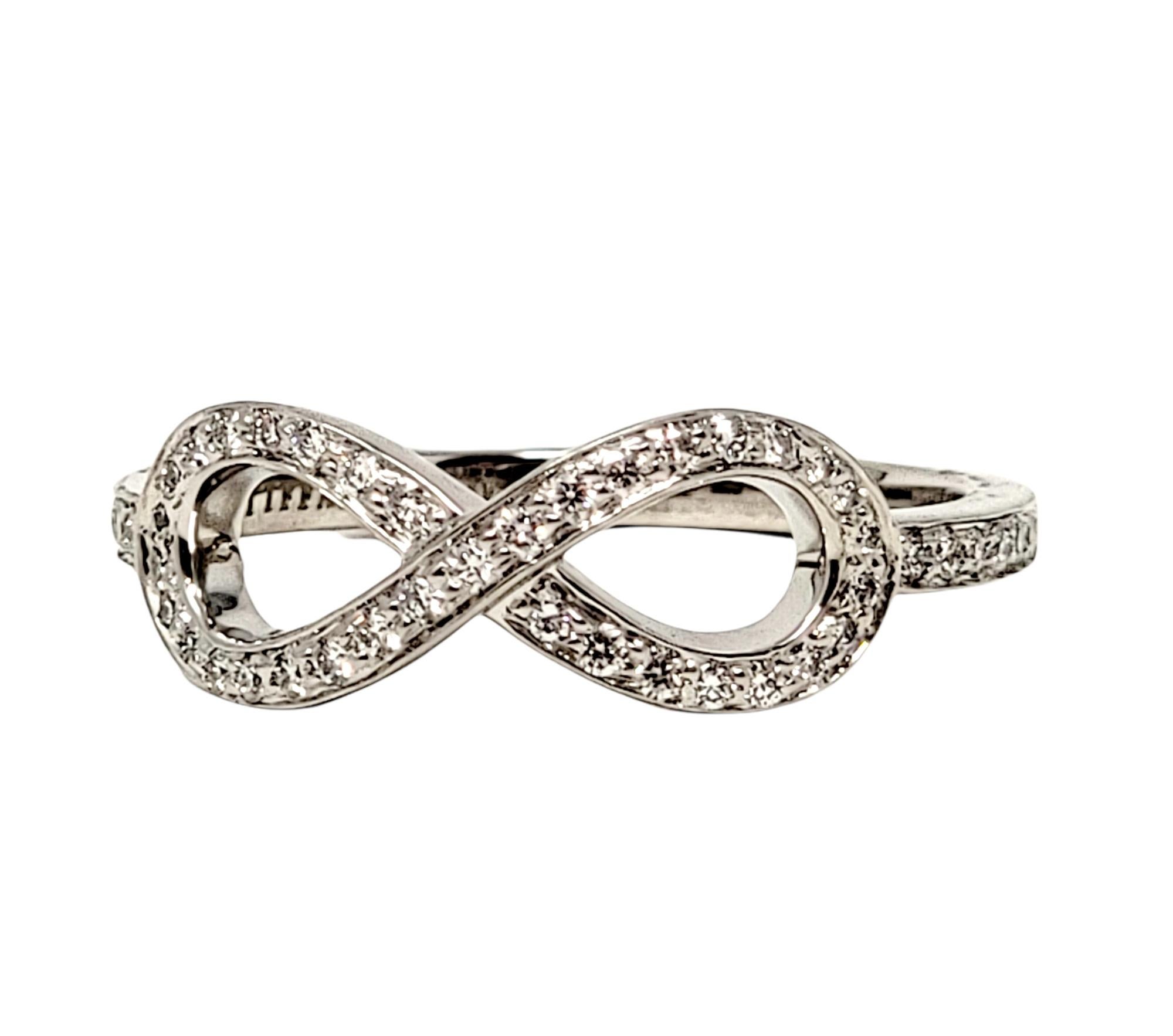 tiffany infinity ring with diamonds