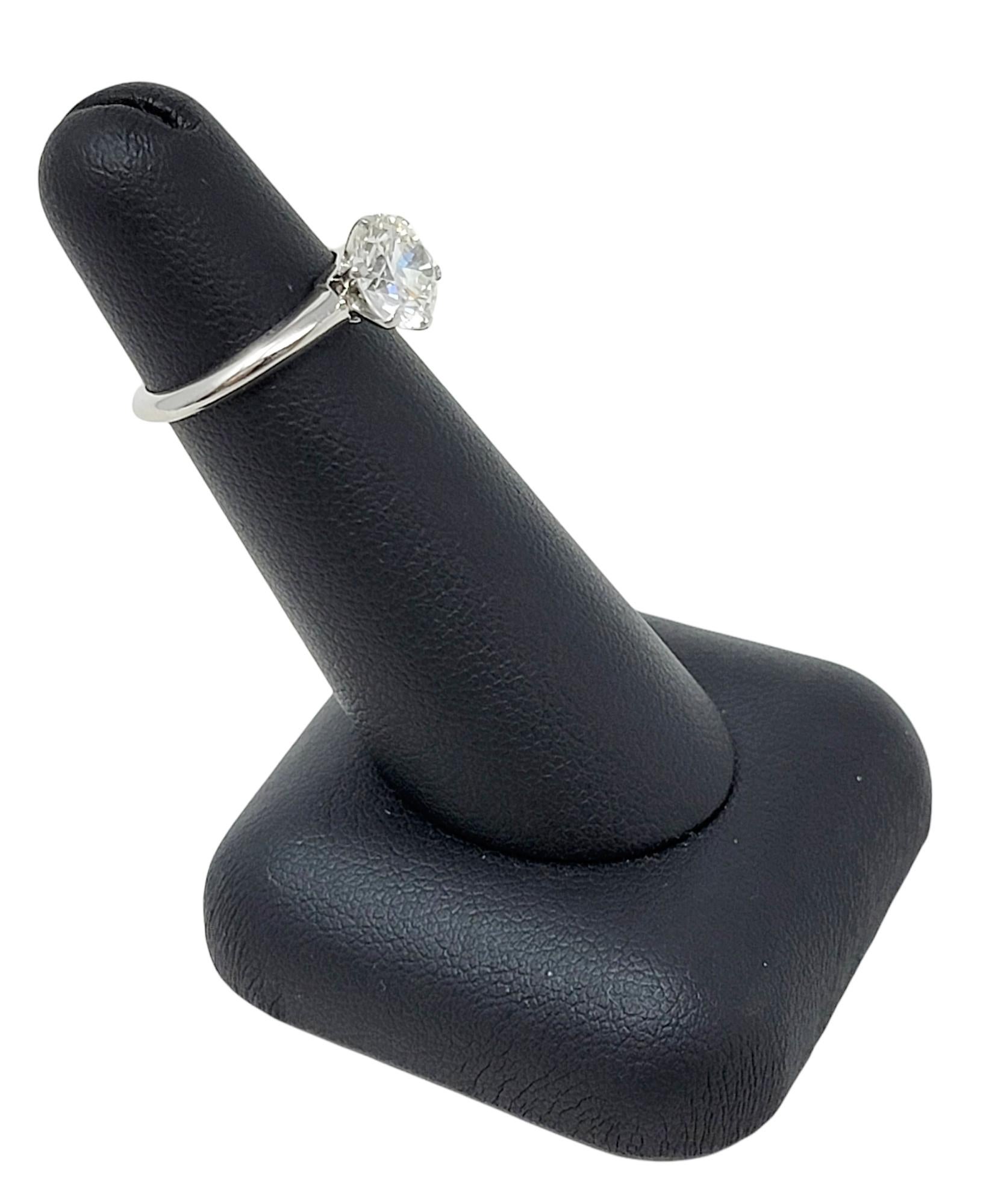 Tiffany & Co. Round Brilliant Solitaire Platinum Engagement Ring 1.61 Carat  5