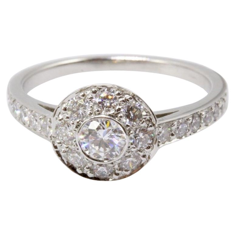 Tiffany & Co. Round Circlet 0.64 Carat G VS Diamond Engagement Ring in Platinum