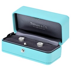 Orecchini a bottone Tiffany & Co. con diamanti a taglio rotondo da 4,37 carati totali