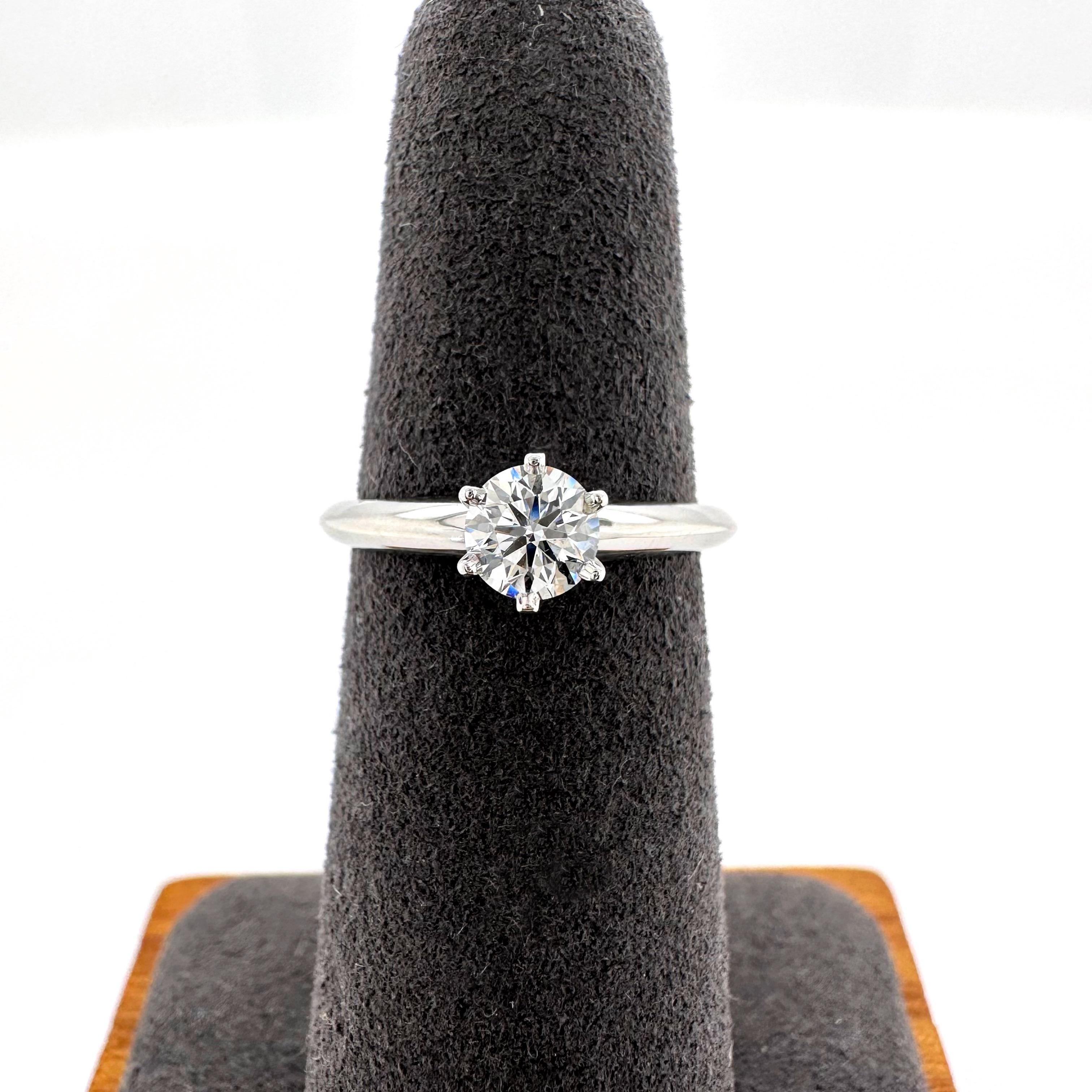 tiffany solitaire diamond ring