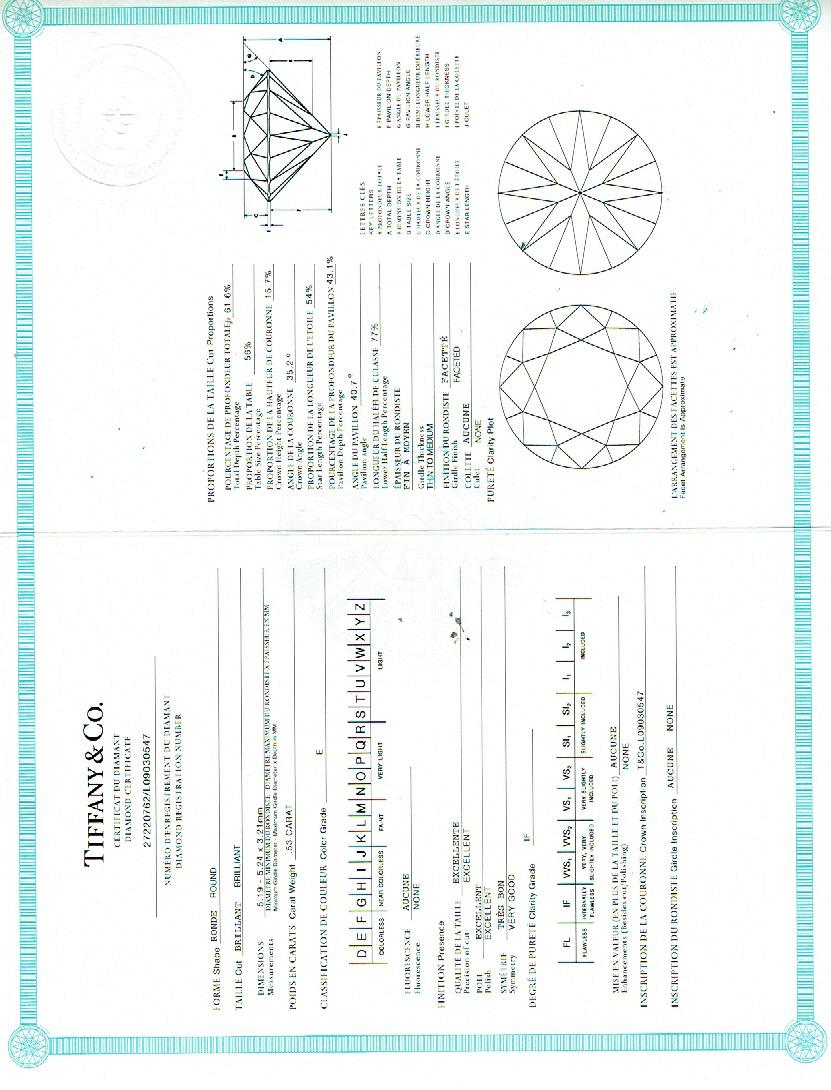 T&CO. Tiffany Setting Round Diamond Engagement Ring with Channel-set Diamond Band 0.74 tcw

Style:  Solitaire with Diamond Band
Ref. number:  27220762 / L09030547
Metal:  Platinum Pt950
Size / Measurements:  5 sizable
TCW:  0.74 tcw
Main Diamond: 
