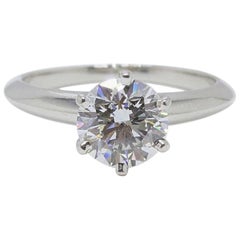 Tiffany 
Co. runder Diamant 1::33 cts G VVS1 Platin Verlobungsring