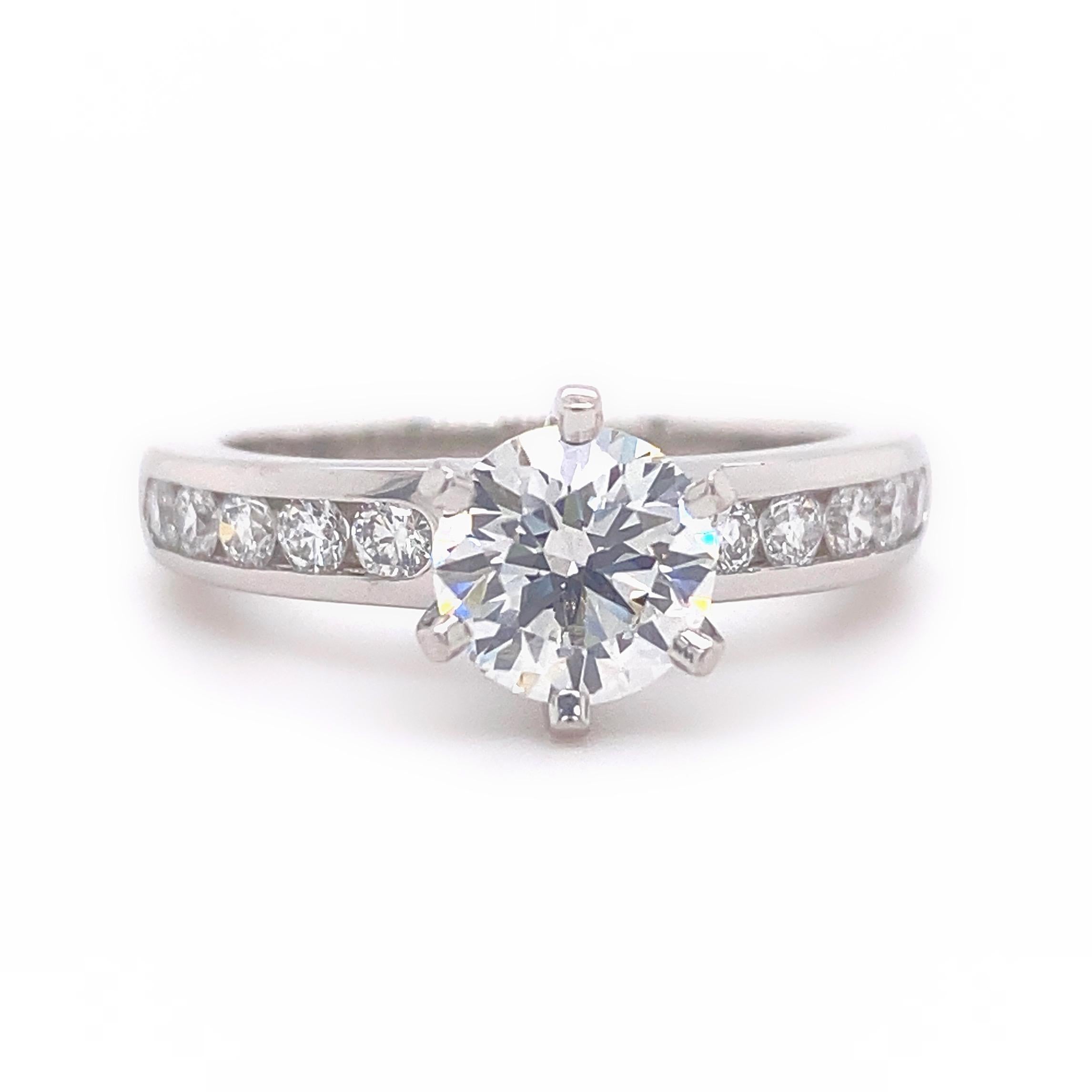 tiffany channel-set engagement ring
