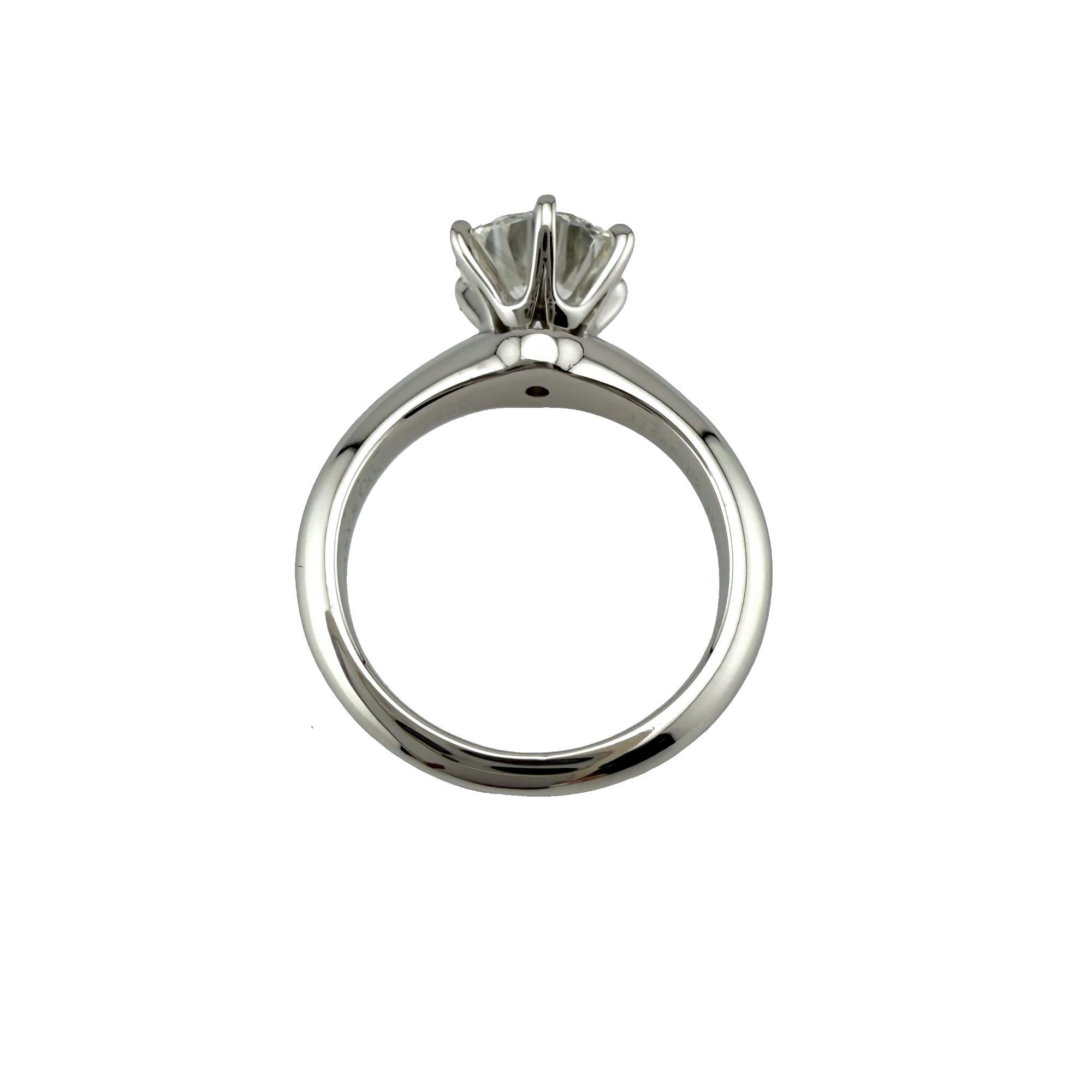 TIFFANY & CO, certificat de bague de fiançailles solitaire avec diamant rond 1,60 carat G VS2 en vente 4
