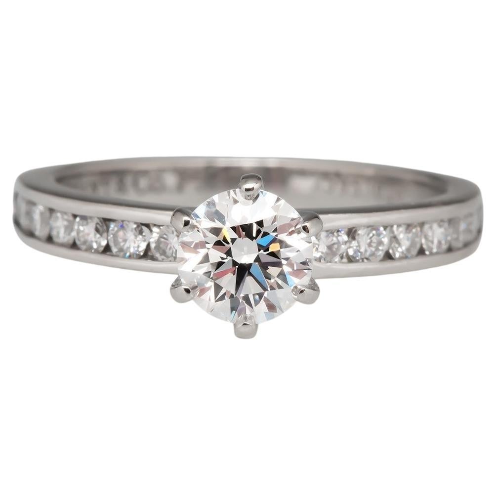 Tiffany 
Co. Round Diamond Engagement Platinum Ring