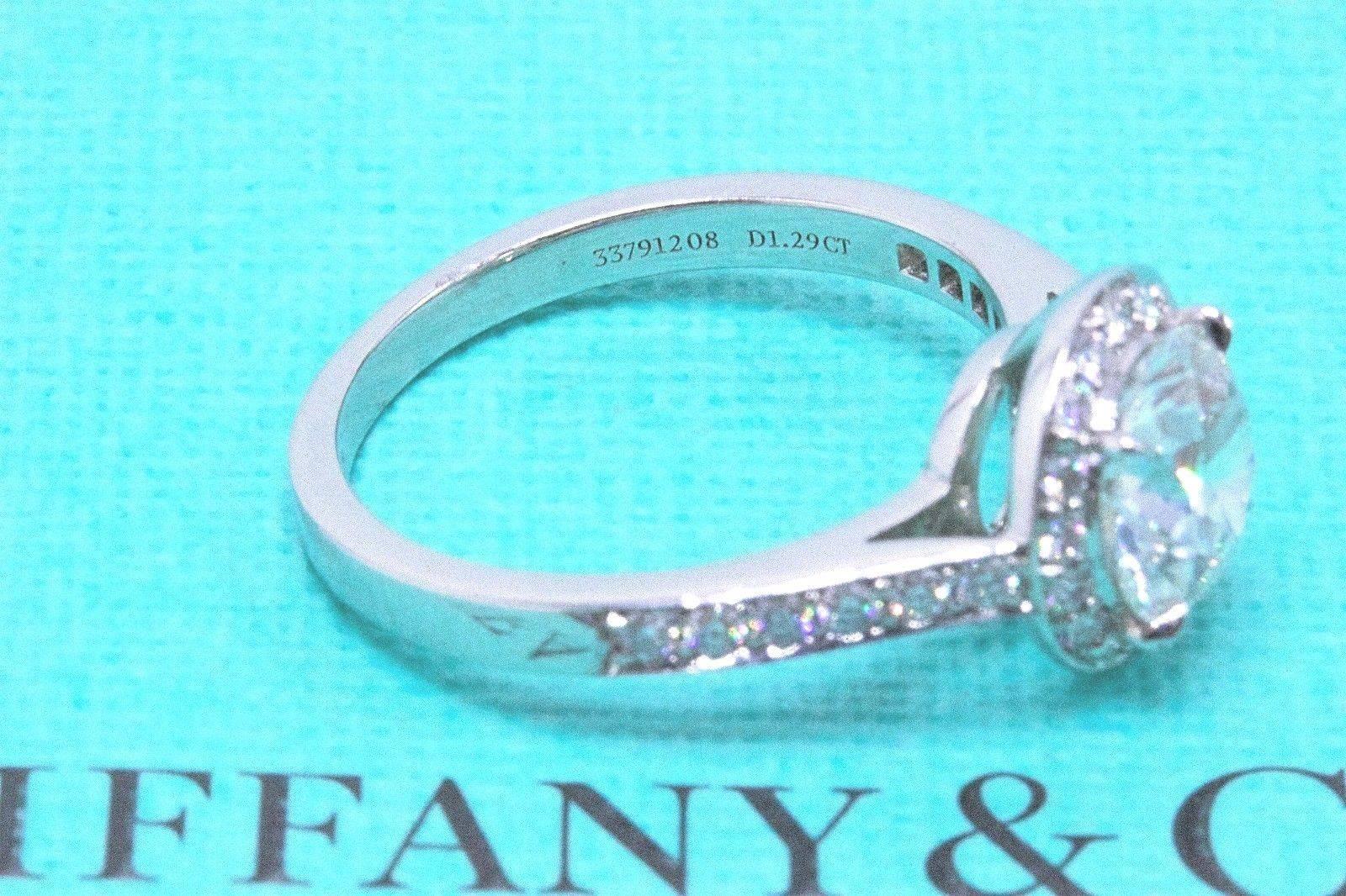 Tiffany & Co. Round Diamond Engagement Ring 1.51 Carat G VS2 in Platinum 2