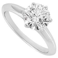 Tiffany & Co. Bague de fiançailles avec diamant rond de 1,53 carat