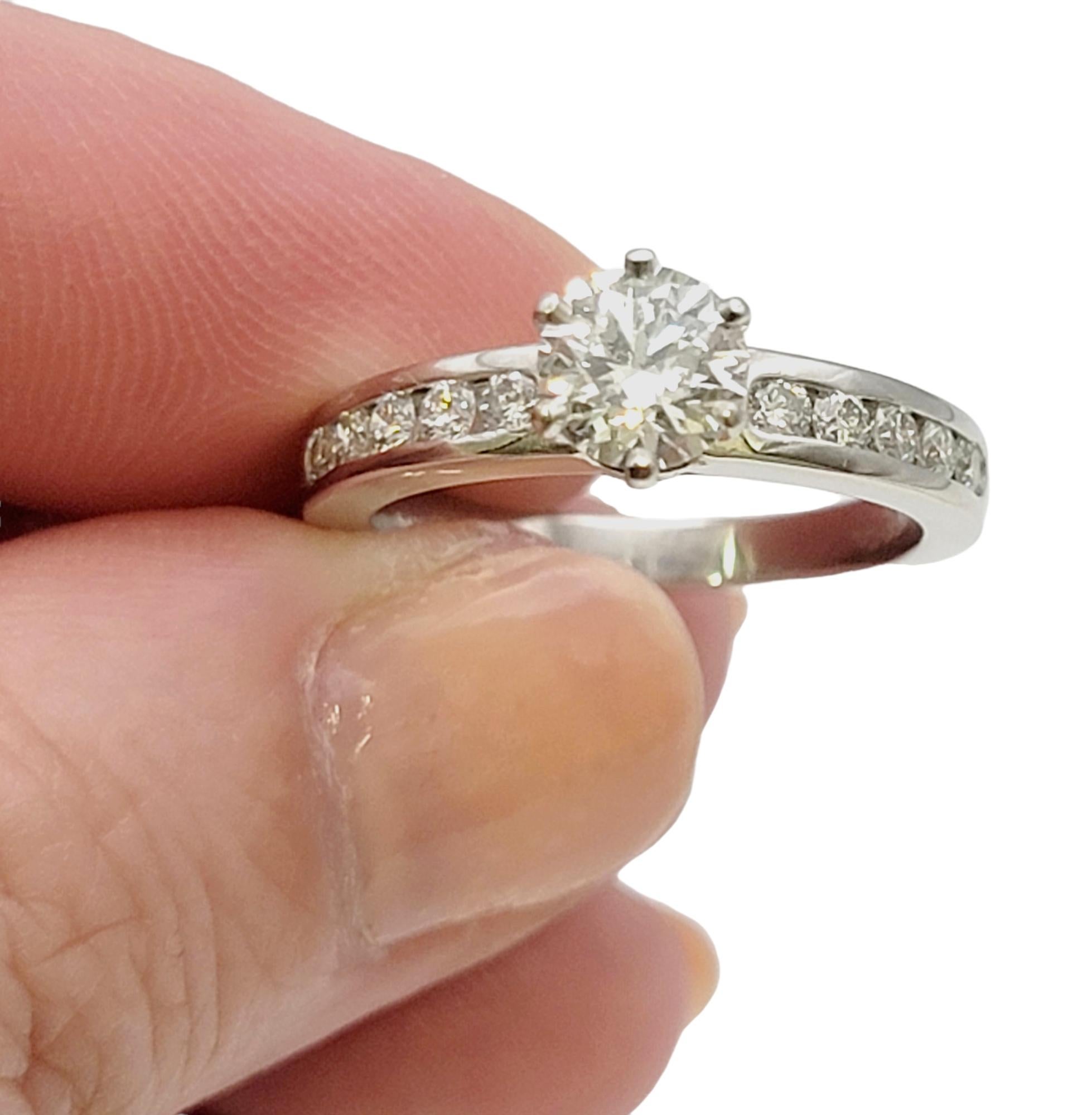 Tiffany & Co. Round Diamond Solitaire Platinum Engagement Ring .73 Center G VVS2 4