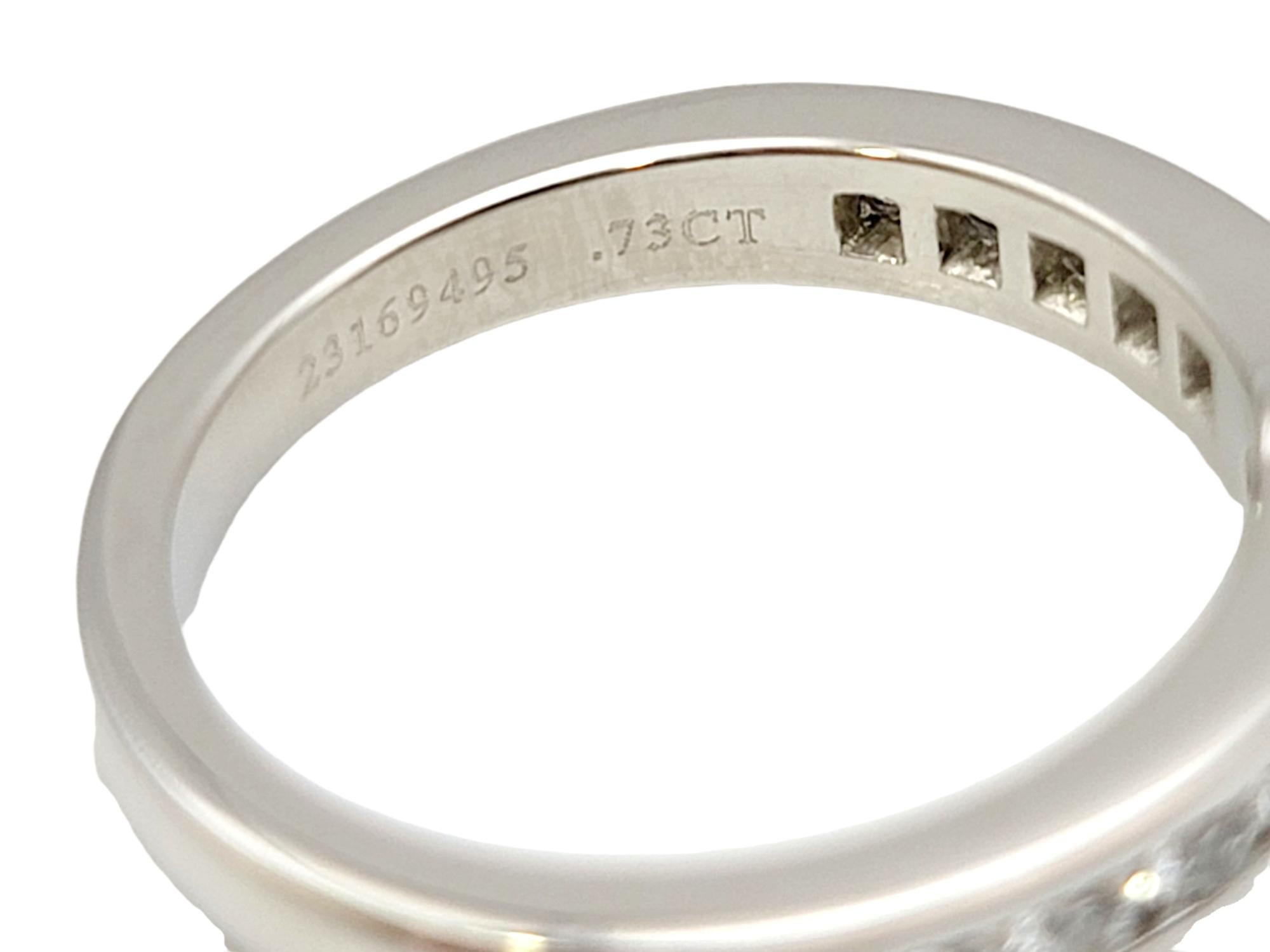 Tiffany & Co. Round Diamond Solitaire Platinum Engagement Ring .73 Center G VVS2 2
