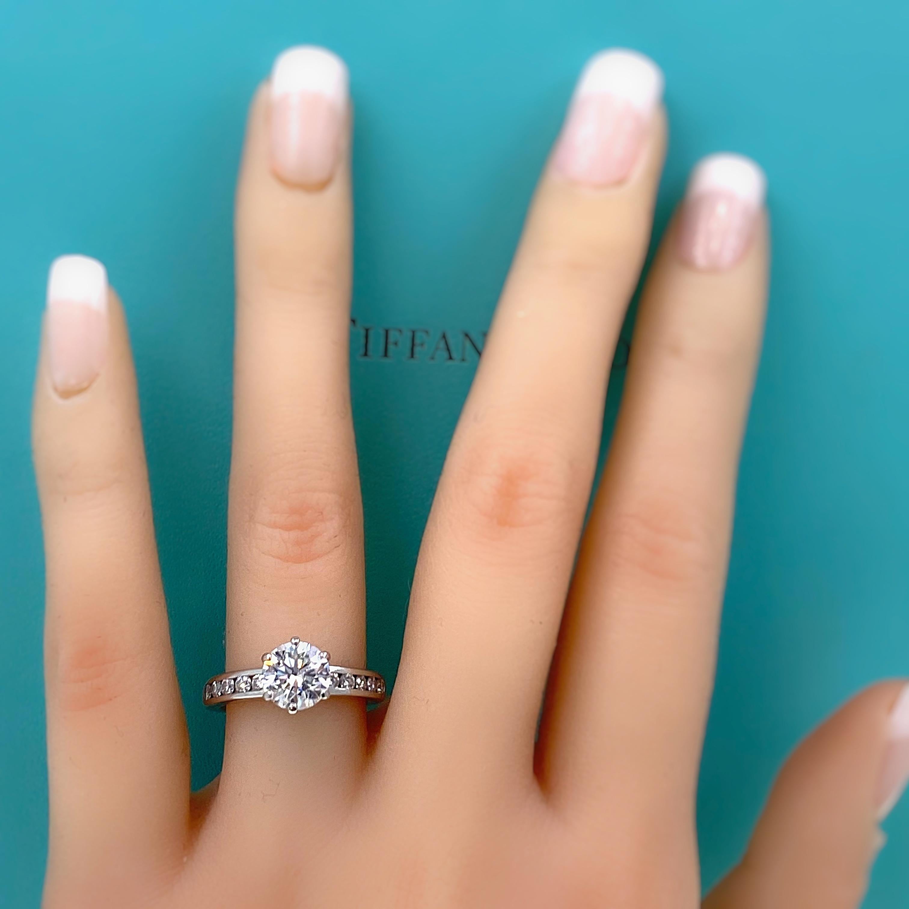 tiffany channel-set engagement ring