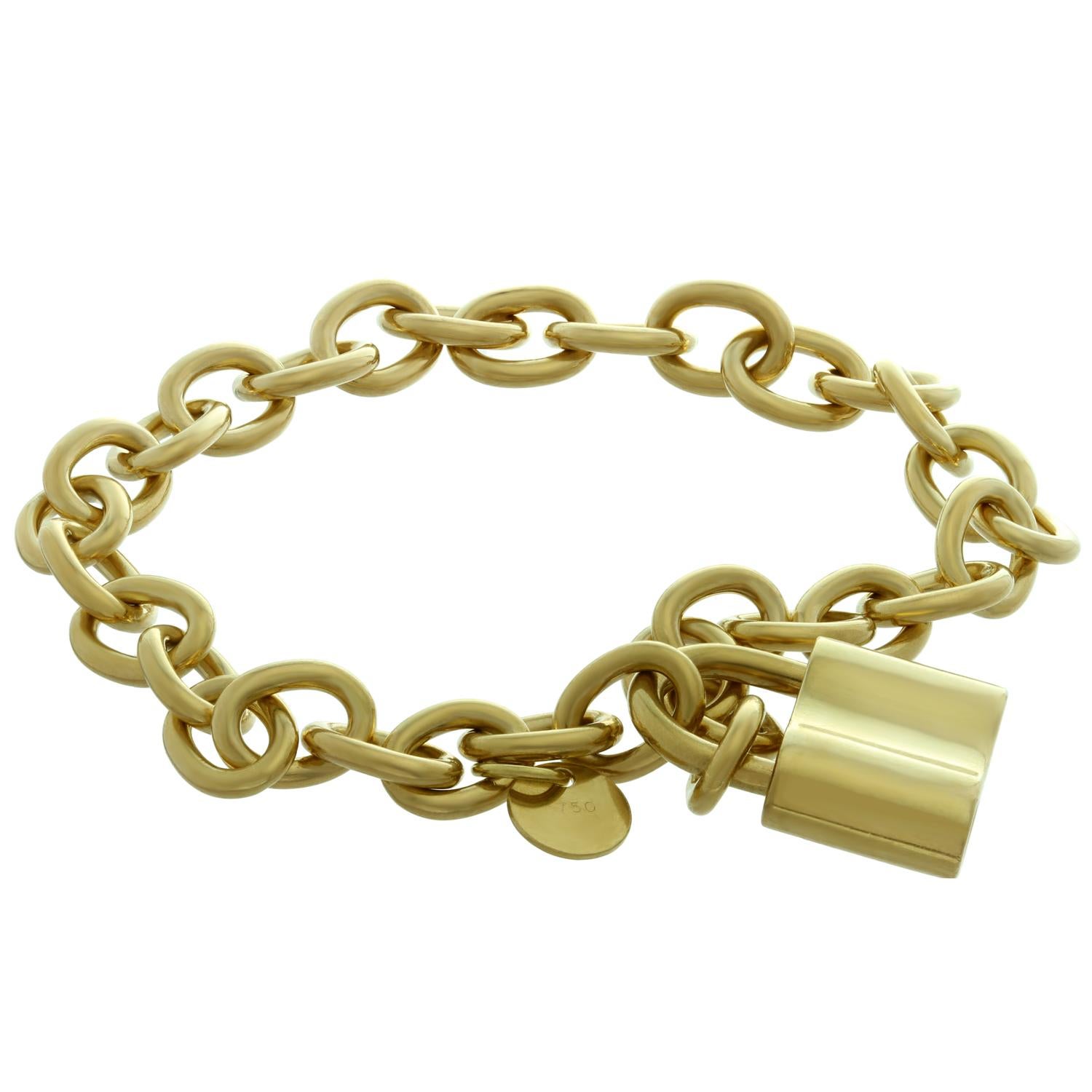 tiffany gold lock bracelet