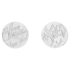 Tiffany & Co. Round Notes Stud Earrings Sterling Silver