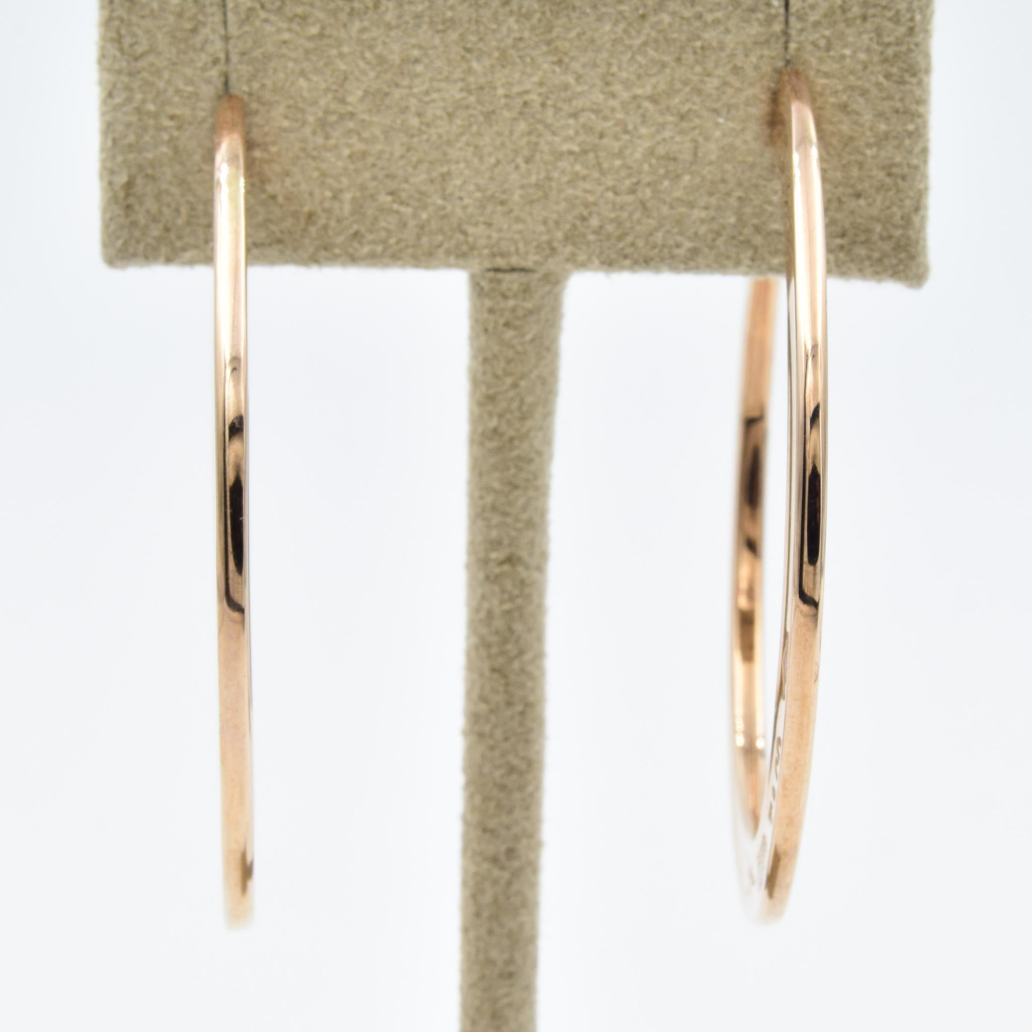 Tiffany & Co. Rubedo Hoop Earrings in Copper In Excellent Condition In Carmel, IN