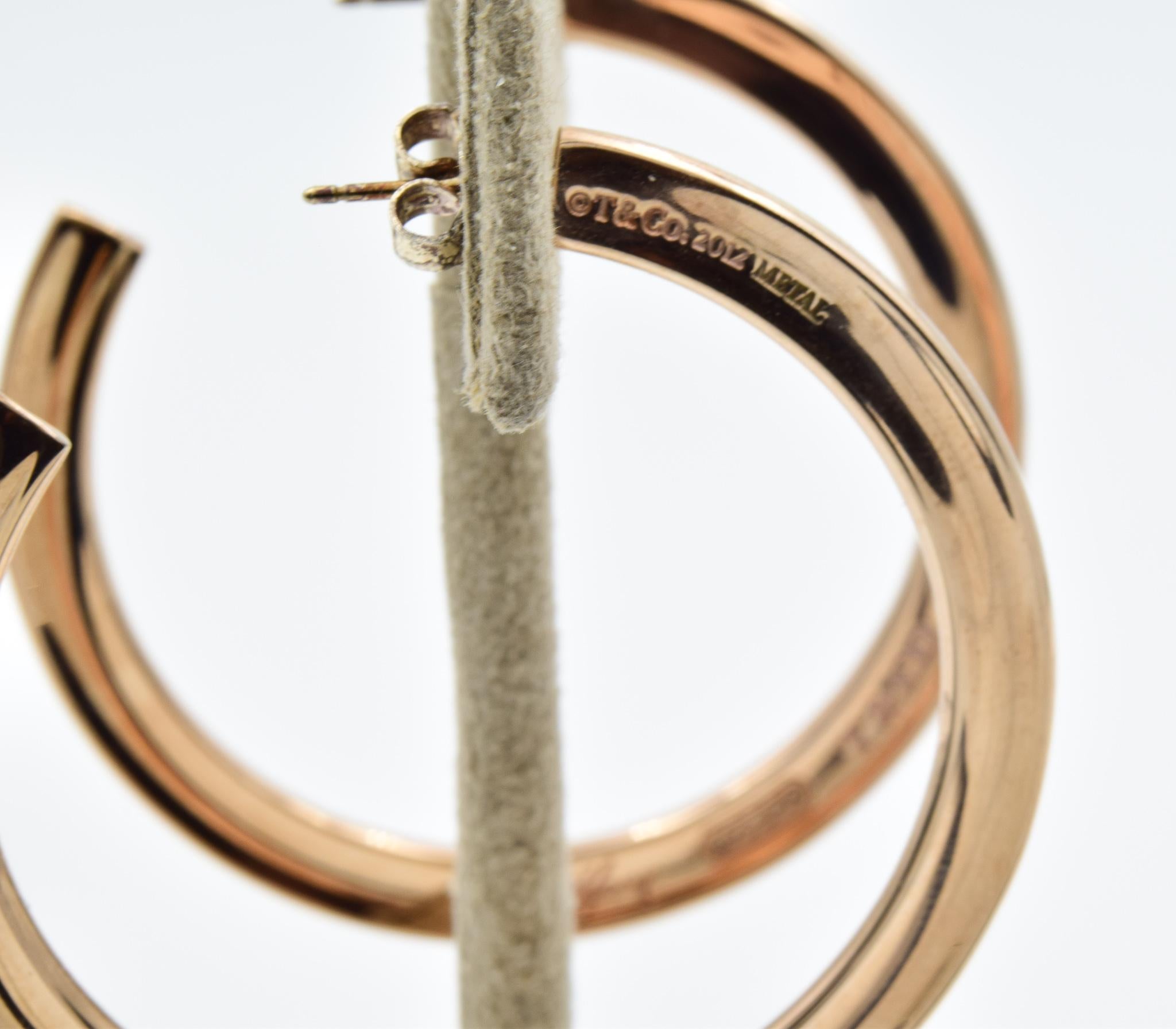 Women's Tiffany & Co. Rubedo Hoop Earrings in Copper