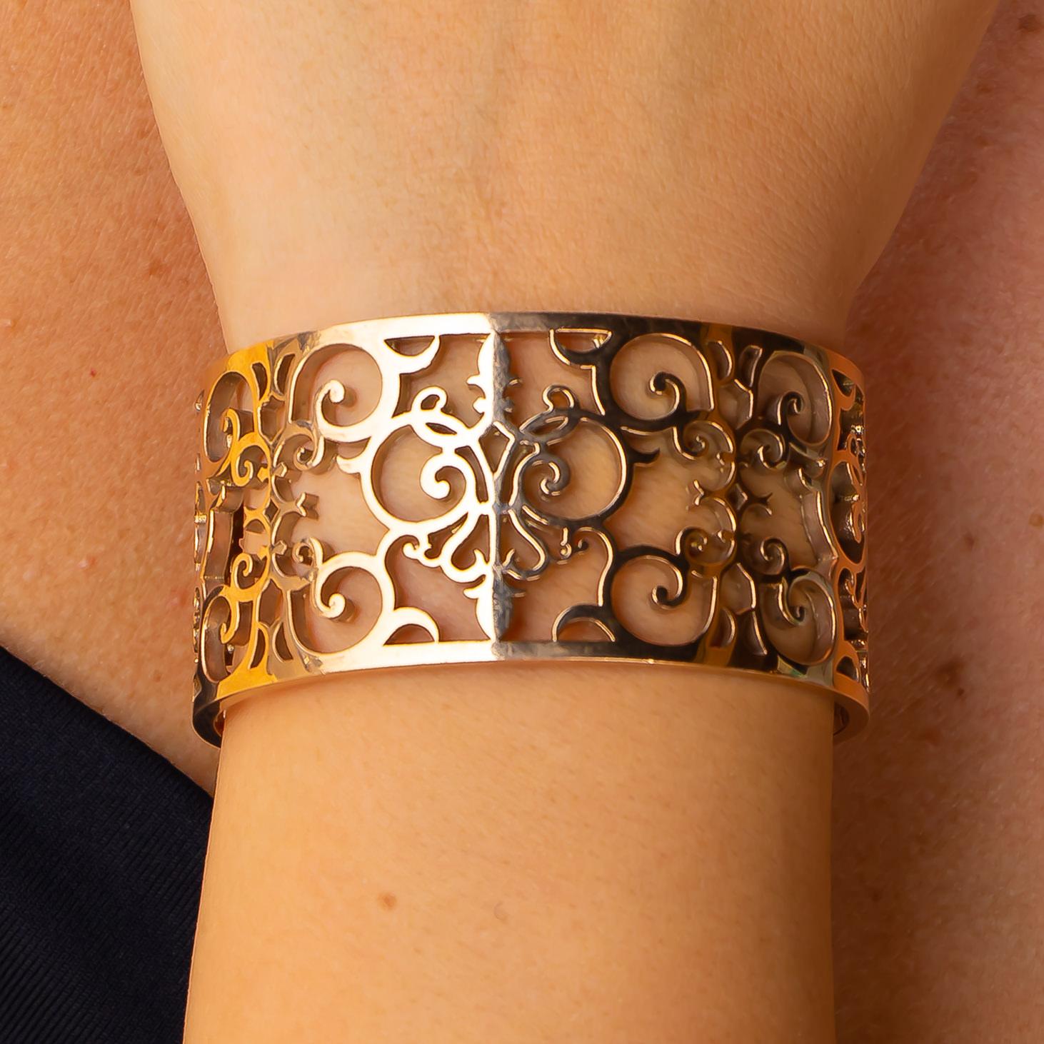 Tiffany & Co Rubedo Metall-Armreif, durchbrochen, 43.3 Gramm im Zustand „Hervorragend“ in Las Vegas, NV