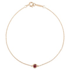 Tiffany & Co. Ruby 18ct Yellow Gold Colour by the Yard Bracelet