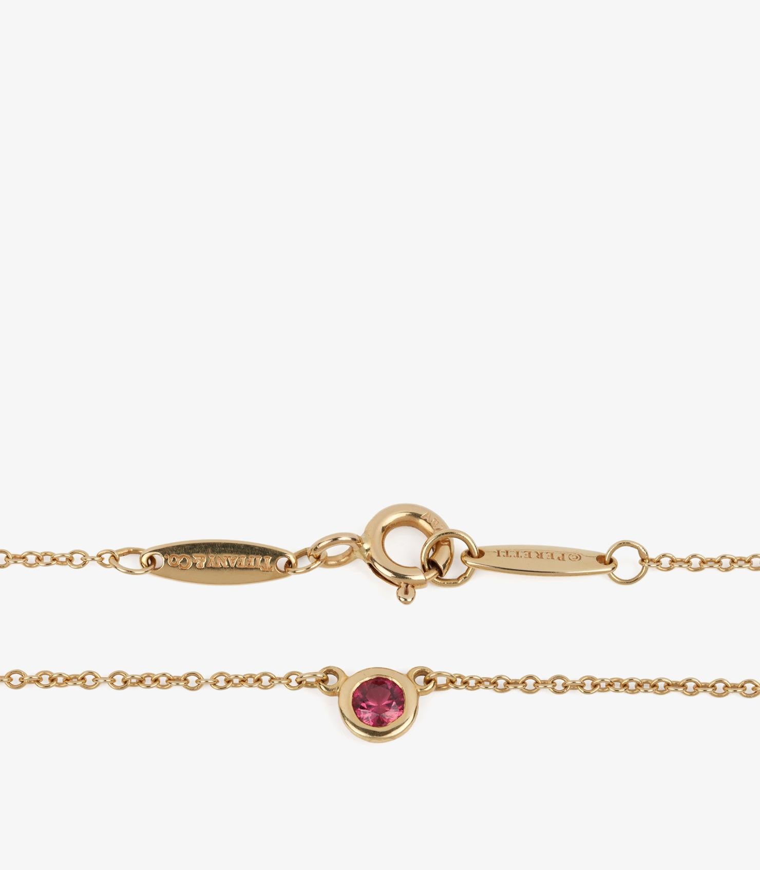 Tiffany & Co. Pendentif Rubis en or jaune 18ct Colour by the Yard Bon état - En vente à Bishop's Stortford, Hertfordshire