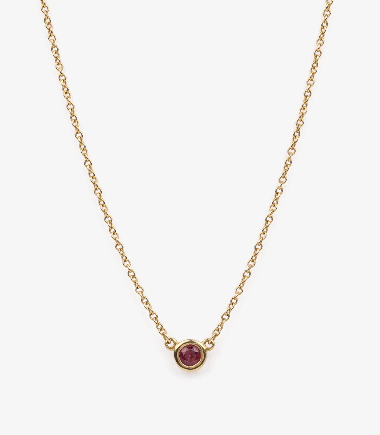 Tiffany & Co. Pendentif Rubis en or jaune 18ct Colour by the Yard